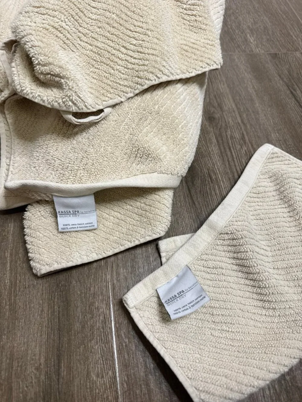 Kassatex Kassa Spa Zero Twist Cotton Towel Set Bath & Washcloth - Picture 8 of 8